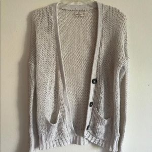 Hollister Oatmeal Knit Cardigan
